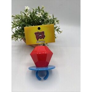 Ruz Ring Pop Large Plastic Ornament Novelty Candy Funny Gift 3.23" Christmas New
